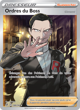 Ordres du Boss (Giovanni) 189/209 Pokémon Clash des Rebelles