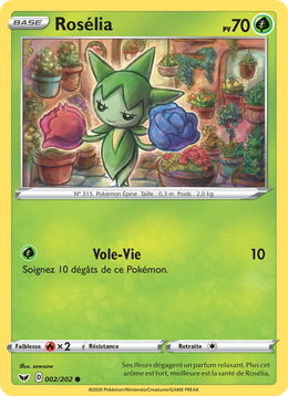 Rosélia 2/216 Pokémon Épée et Bouclier