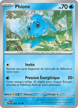 Phione 055/226 Pokémon Mascarade Crépusculaire (EV06)