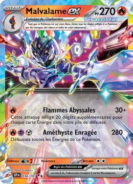 Malvalame-ex - Ceruledge ex - Étincelles Déferlantes 036