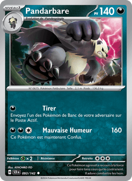 Pandarbare 093/175 Pokémon Couronne Stellaire (EV07)