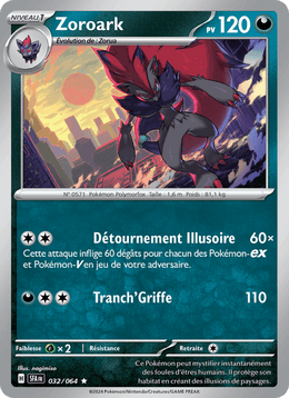 Zoroark 032/99 Pokémon Fable Nébuleuse (EV6.5)
