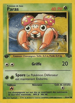 Paras 59/64 Pokémon Jungle (JU)