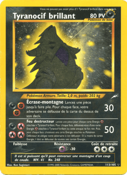 Tyranocif brillant 113/113 Pokémon Neo Destiny (N4)