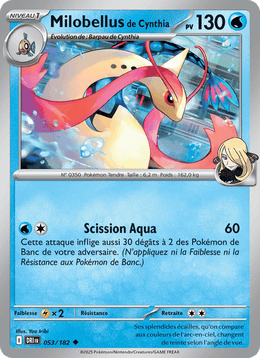 Milobellus de Cynthia 053/244 Pokémon Rivalités Destinées (EV10)
