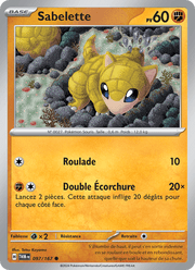 Sabelette 097/226 Pokémon Mascarade Crépusculaire (EV06)