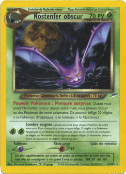 Nostenfer obscur 2/113 Pokémon Neo Destiny (N4)