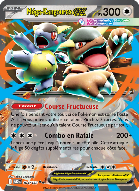 Méga-Kangourex-ex - Mega Kangaskhan ex - Méga-Évolution 104