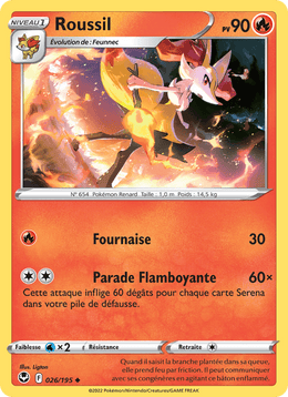 Roussil 026/215 Pokémon Tempête Argentée (SIT)