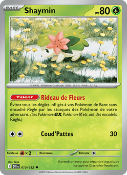 Shaymin 010/244 Pokémon Rivalités Destinées (EV10)