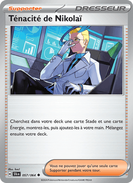 Ténacité de Nikolaï 057/99 Pokémon Fable Nébuleuse (EV6.5)