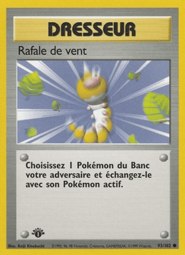 Rafale de vent 93/102 Pokémon Set de Base (BS)