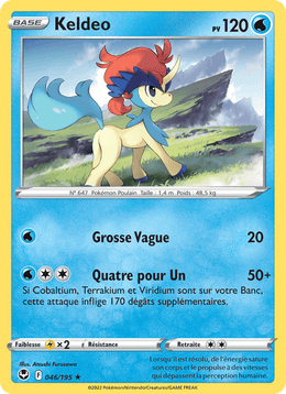 Keldeo 046/215 Pokémon Tempête Argentée (SIT)