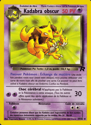 Kadabra obscur 39/83 Pokémon Team Rocket (RO)