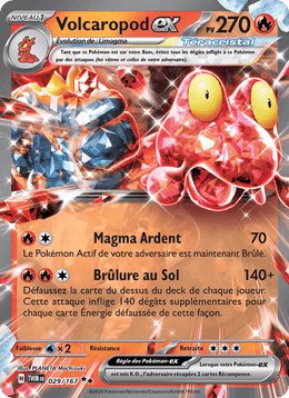 Volcaropod-ex 029/226 Pokémon Mascarade Crépusculaire (EV06)