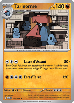 Tarinorme 102/226 Pokémon Mascarade Crépusculaire (EV06)