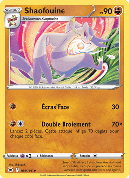 Shaofouine 104/217 Pokémon Origine Perdue (LOR)