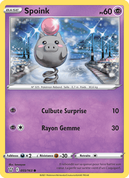 Spoink 55/183 Pokémon Styles de combat (BST)