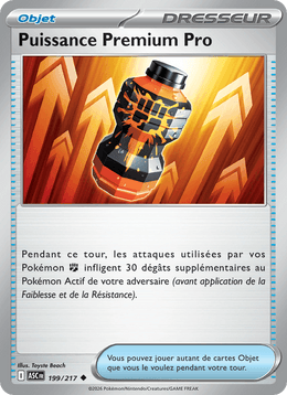 Puissance Premium Pro 199/295 Pokémon Héros Transcendants (ME2.5)
