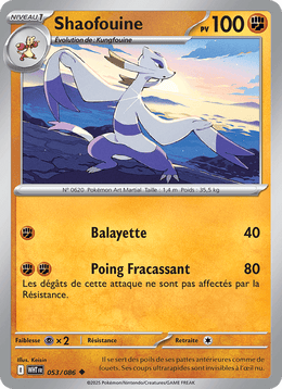 Shaofouine 053/173 Pokémon Flamme Blanche (WHT)