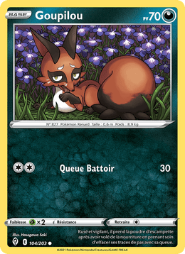 Goupilou 104/237 Pokémon Évolution Céleste (EVS)