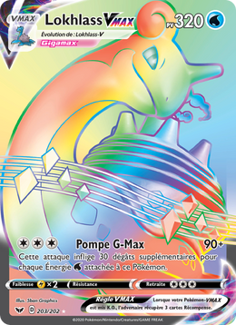 Lokhlass VMAX 203/216 Pokémon Épée et Bouclier