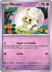 Mimiqui 042/130 Pokémon Flammes Fantasmagoriques (ME02)
