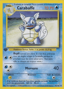Carabaffe 42/102 Pokémon Set de Base (BS)