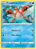 Écrapince 033/160 Pokémon Zénith Suprême (CRZ)