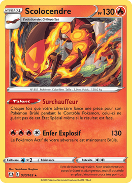 Scolocendre 30/183 Pokémon Styles de combat (BST)