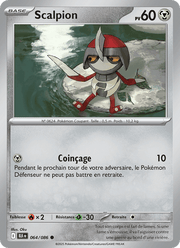 Scalpion 064/172 Pokémon Foudre Noire (BLK)