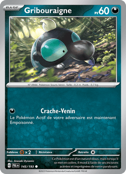Gribouraigne 145/279 Pokémon Évolutions à Paldea (EV02)