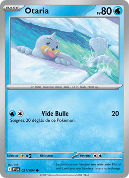 Otaria 021/130 Pokémon Flammes Fantasmagoriques (ME02)