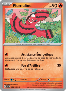 Plumeline 026/252 Pokémon Étincelles Déferlantes (EV08)