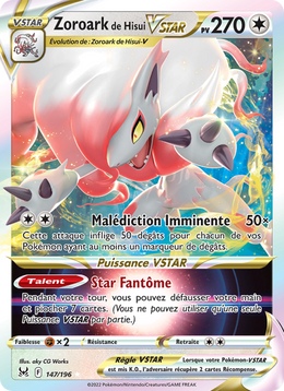 Zoroark de Hisui VSTAR 147/247 — Pokémon Origine Perdue (LOR)