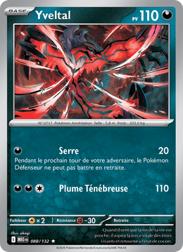 Yveltal 088/188 Pokémon Méga-Évolution (ME01)