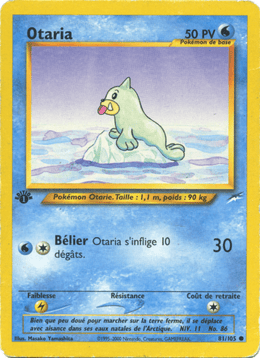 Otaria 81/113 Pokémon Neo Destiny (N4)