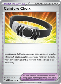 Ceinture Choix 176/279 Pokémon Évolutions à Paldea (EV02)