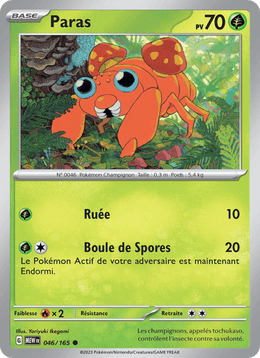 Paras 046/207 Pokémon 151 (MEW)