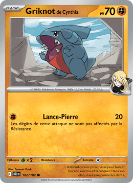 Griknot de Cynthia 102/244 Pokémon Rivalités Destinées (EV10)