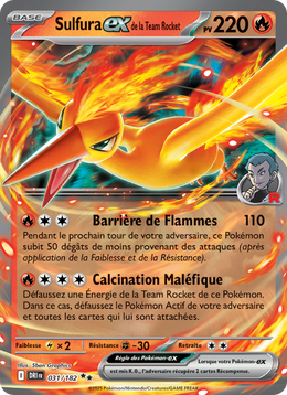 Sulfura-ex de la Team Rocket - Team Rocket's Moltres ex - Rivalités Destinées 031