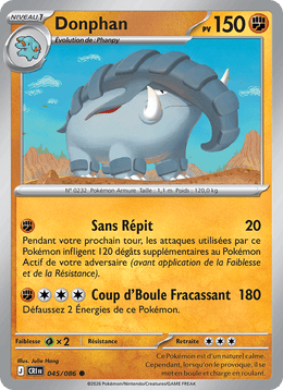 Donphan 045/122 Pokémon Chaos Ascendant (ME04)