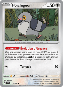 Poichigeon 133/218 Pokémon Forces Temporelles (EV05)