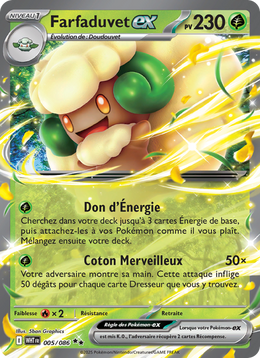 Farfaduvet-ex 005/86 — Pokémon Flamme Blanche (WHT)