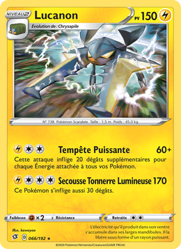 Lucanon 66/209 Pokémon Clash des Rebelles