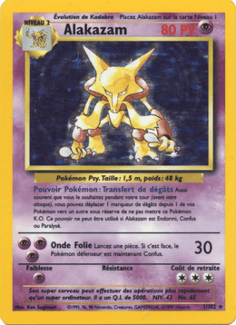 Alakazam 1/102 Pokémon Set de Base (BS)