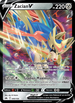 Zacian V 095/230 — Pokémon Zénith Suprême (CRZ)