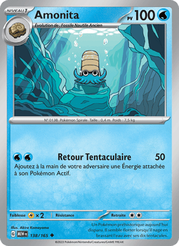 Amonita 138/207 Pokémon 151 (MEW)