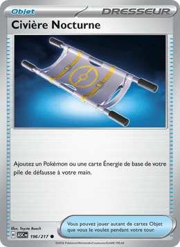 Civière Nocturne 196/295 Pokémon Héros Transcendants (ME2.5)