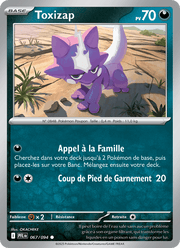 Toxizap 067/130 Pokémon Flammes Fantasmagoriques (ME02)